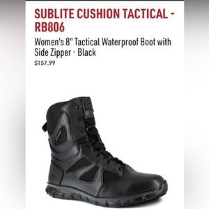Black tactical boots